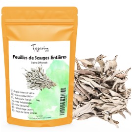 50 g sage leaves whole, sage tea, sage whole, Atlas sage, officinale sage tea, intense aroma and taste, 100% natural, pure and without additives, top quality - TazarinLtd