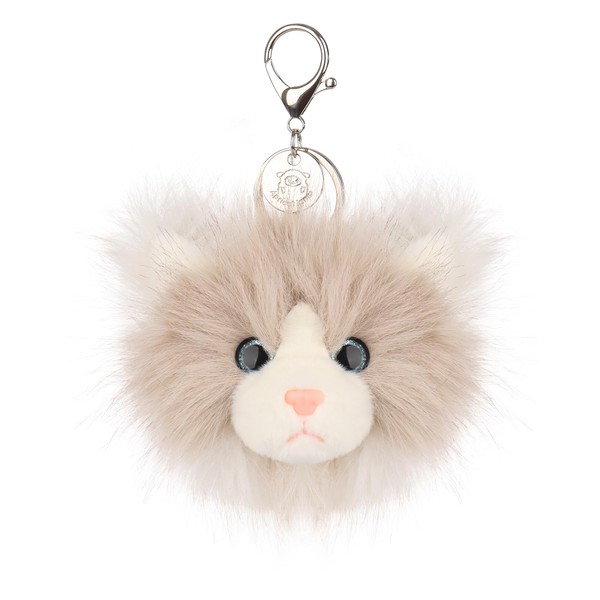 Apricot Lamb Ragdoll Cat Bell Soft Cuddly Keychain, Plush Toys