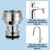 2 Pack Dishwasher Faucet Adapter Dishwasher Snap Adapter Connection Portable