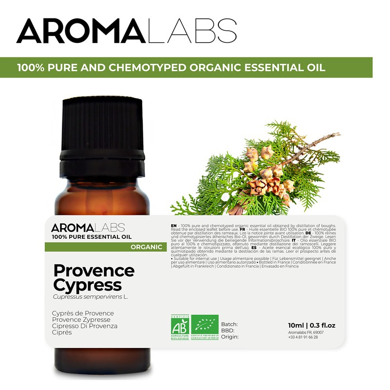 BIO - Provence Cypress Essential Oil - 10mL - 100%