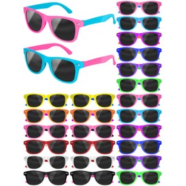 Kids Sunglasses Bulk, Black Lens Polarized Sunglasses with UV 400 Protection, Black Sunglasses for Kids Party Favors