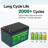 TalentCell 12V 12Ah LiFePO4 Battery Pack LF4021, 12.8V 153.6Wh Deep