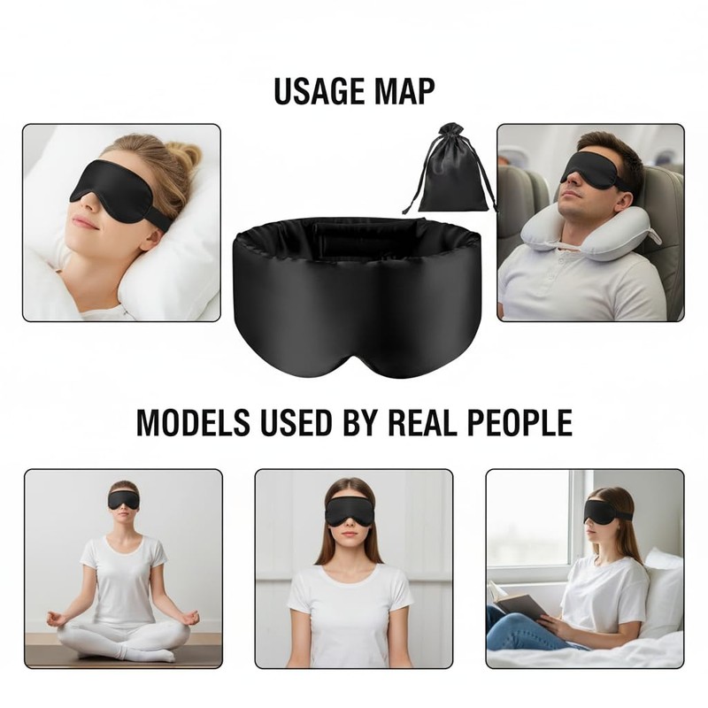 Eye Mask for Sleeping - Sleep Mask with Warm and