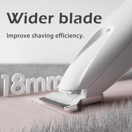 NESSICURE Pet Trimmer, Electric Multifunctional Pet Hair Clippers, Waterproof Rechargeable Shaver with LED Light, Low Noise Trimmer for Paws Eyes Ears Face Buttocks for Large/Small Dogs and Cats