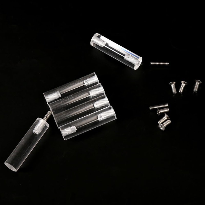 Right angle 3-layer Acrylic Risers, Clear Rectangular 8cm Wide Tiered