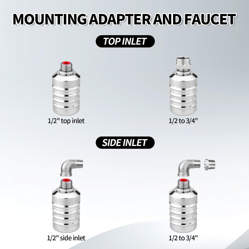 Float Valve, Stainless Steel NPT Thread Leak-Proof Automatic Water Level