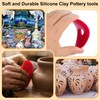 4 Pcs Soft Rubber Rib Clay Sculpting Tool for Pottery