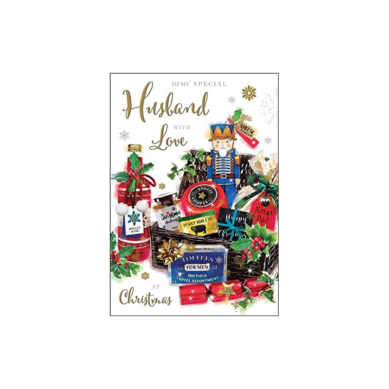 Jonny Javelin Special Husband At Christmas Card Nutcracker Hamper
