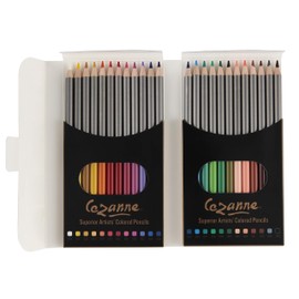 Creative Mark Cezanne Color Pencil Set of 24 Colors - 10 Pack Bulk Colored Pencils for Class, Families, Teachers, Students, Artists