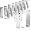 COM-FOUR® 8X Premium Tablecloth Clips Made of Stainless Steel -