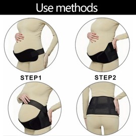 Pregnancy Belly Support Band, Belly Bands for Pregnant Women, Pregnant Belly Support Belt, Maternity Belly Band Support, Pregnancy Support Belly Band, Belly Support Bands for Pregnant Women Black