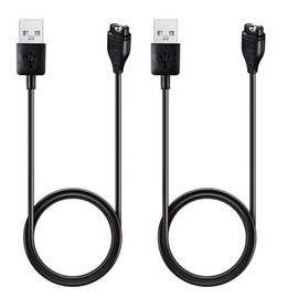 FUYUERO Garmin Charging Cable, 3.3 ft (1 m) x 2 [Fast Charging/Ultra Durable] Garmin 1M ForeAthlete 55 245, Forerunner 235, Instinct, vivosmart4, Venu 2 2S Sq, Fenix 6, Fenix 7, Vivosport, Fenix 5 -