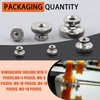 Tanstic 42Pcs Knurled Thumb Nuts, M3 M4 M5 M6 M8