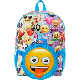 FAB KIDS EMOJI SCHOOL BACKPACK AND INSULATED LUNCH TOTE NEW