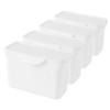 OFFSCH 4Pcs Laundry Powder Container Set Multi Functional Storage Box