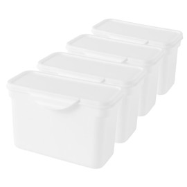 OFFSCH 4Pcs Laundry Powder Container Set Multi Functional Storage Box for Laundry Beads Scent Beads and Sundries Capacity Storage Solution