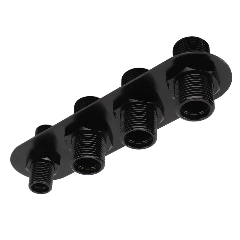 AC Bulkhead Billet Aluminium Alloy Universal 4 Ports Air Conditioning