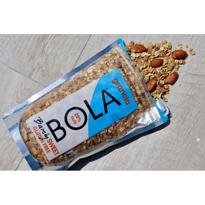 BOLA granola Barely Sweet, LOW SUGAR, Almond & Pumpkin Seed