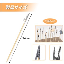 MAEXUS Painting Sticks, Hand Handle Sticks (25 Pieces), Painting Clips, Cat Handle Rod, Paint Base, Paint Base for Plastic Models, Easy to Use, Easy to Use, Assembled Clip Set, Hobby Painting Tool,