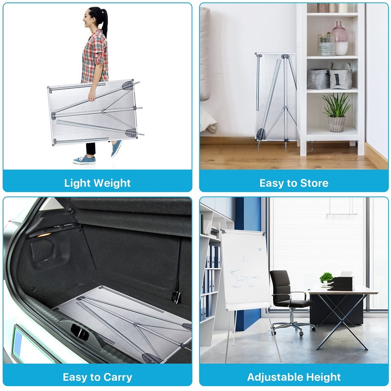 MAKELLO Flip Chart Easel, Magnetic Dry Erase Board with Stand