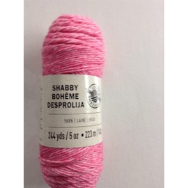 Loops & Threads Shabby Yarn, 1 Ball, Pink, 5 ounces