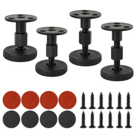 MIHURO Headboard Stoppers 4 Pack, Adjustable Threaded Bed Frame Anti-Shake Tool Bed Wall Headboard Stoppers Anti-Shake Fixer Adjustable Feet Prevent Rocking Headboard Pad for Home Room Bed Furniture