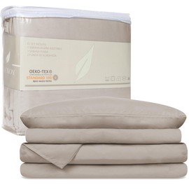 LUXOY Juego de sabanas de Lujo Queen con 4 Piezas colección 1800, sábanas Extra Suaves, hipoalergénicas, Transpirables y refrescantes, cómodas...     