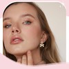 Tondiamo 6 Pairs Coquette Bow Earrings for Women, Pink Bow