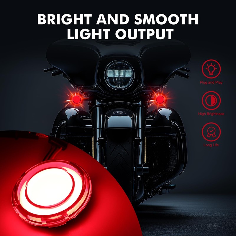 DREAMIZER Motorcycle 1157 Led Turn Signal Lights Front Rear 2