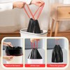 QILERR 4-6L Drawstring Small Bin Liners 80 Counts Mini Black