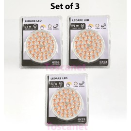 IKEA Set of 3, Ikea LEDARE GX53 LED Bulb 1000 lumen 2700 K Dimmable 803.650.91, NEW