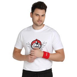 Omtex Wrist Band Soft, Stretchable and Super Absorbent Material Ideal for All Sports - 3 inches - Red