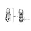 Hamineler 2PCS 304 Stainless Steel Single Pulley Block M15, Wire