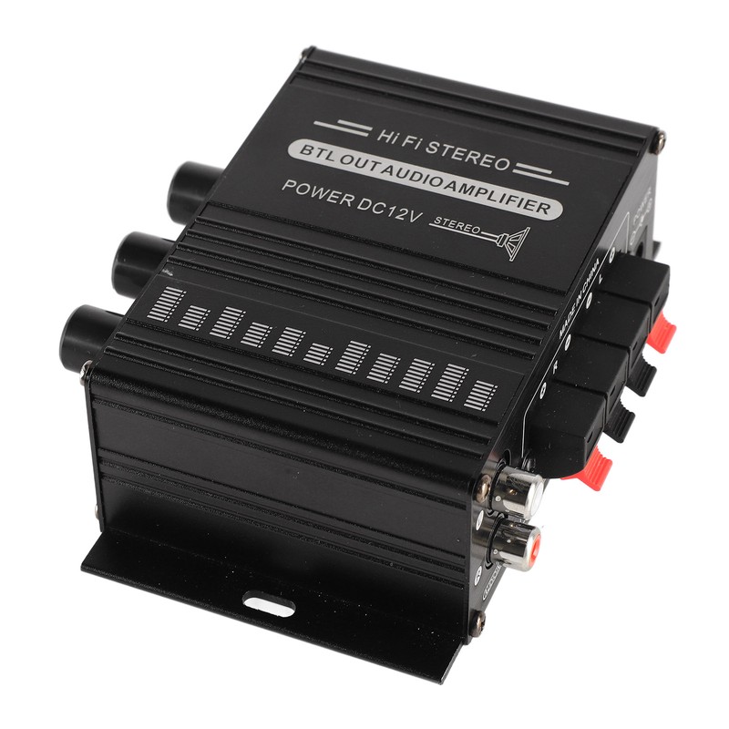 Stereo Amplifier 12V Portable Clear Sound Quality Mini Amplifier for