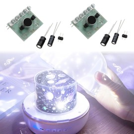 eMagTech 2 Sets Sound-Activated LED Melody Light Electronic Fabrication Kit for Soldering Practice Project Electronics DIY Solder Kits