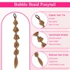 Bubble Braid Ponytail Extensions with Elastic Hair Tie 20 Inch