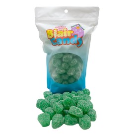 Jelly Spearmint Leaves Slices - 3lb Resealable Stand Up Candy Bag - Chewy Green Gummi Candies in Leaf Shapes - Sugar Coated - Spearmint Flavored