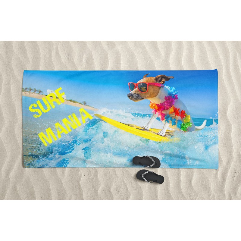 Tex family Surf Mania Terry Beach Towel Large 90 x