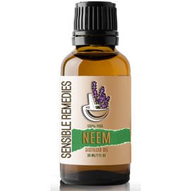 Sensible Remedies Neem 100% Pure and Natural Distilled 30 mL (1 oz)