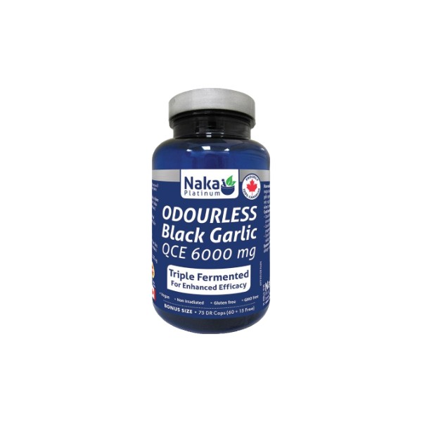 Naka Odourless Black Garlic 6000mg - 75 Dr Caps