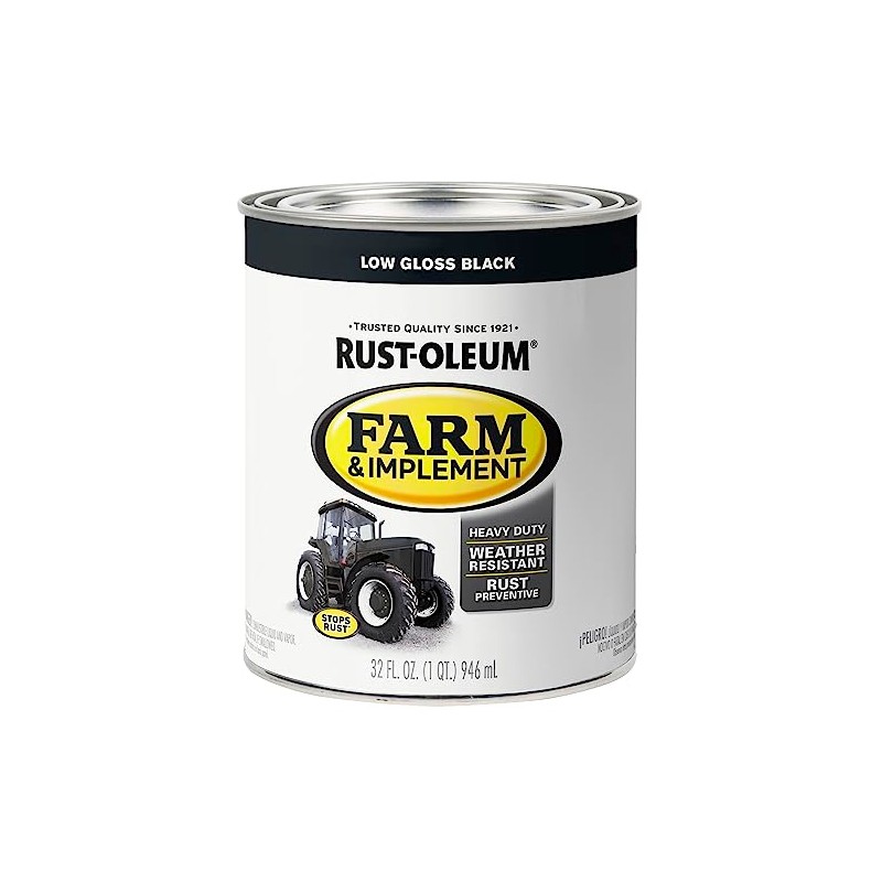 Rust-Oleum 280107 Farm & Implement Enamel Paint, Quart, Low Gloss