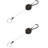 grepo Keychain, Reel, Key Holder, Carabiner Hook Included, Keys, Set
