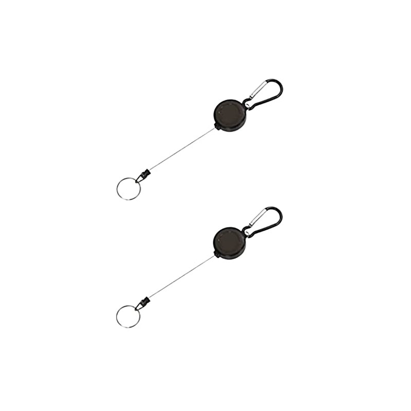 grepo Keychain, Reel, Key Holder, Carabiner Hook Included, Keys, Set
