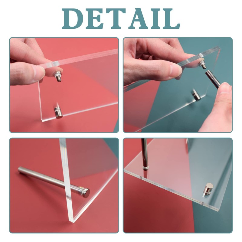 Cuyacili Pack of 2 Acrylic Banknotes Display Frame Acrylic Display