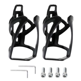 2 Pack Bike Water Bottle Cages with Screws Tool, Ultra-Light Bicycle Water Bottle Holder, Universal Cycling Cup Holder for Road MTB, Mountain Bikes