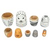 5Pcs Russian Nesting Dolls Hand Made Exquisite Wooden Animal Nesting