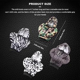 Kutyun Universal Hoodie Car Gear Shift Cover, Funny Shifter Hoodie, Most Car Gear Shift Levers