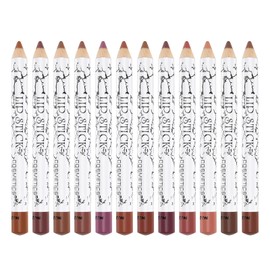 Boobeen Lip Liner Pencil Set, Long-Lasting Matte LipLiner, Smooth and Soft Creamy Lip Liner Crayon, Rich Lip Colour, Lip Makeup Gift for Women, Pack of 12