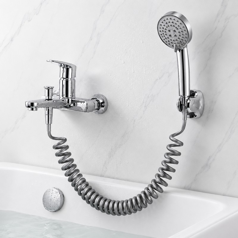 Retractable Shower Hose for Bathroom Use – Flexible Spiral Design