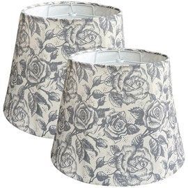 TOOTOO STAR Lamp Shades Set of 2, Printed Lampshades 10" Top x 14" Bottom x 10" High, Replacement Lamp Shades for Floor Lamps,Table Lamp Shade,Easy Assembly Required